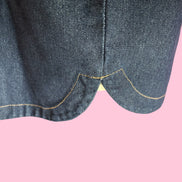 Camicia-giacca Denim- CHANELLINA camicia 100% cotone con passamaneria Couture