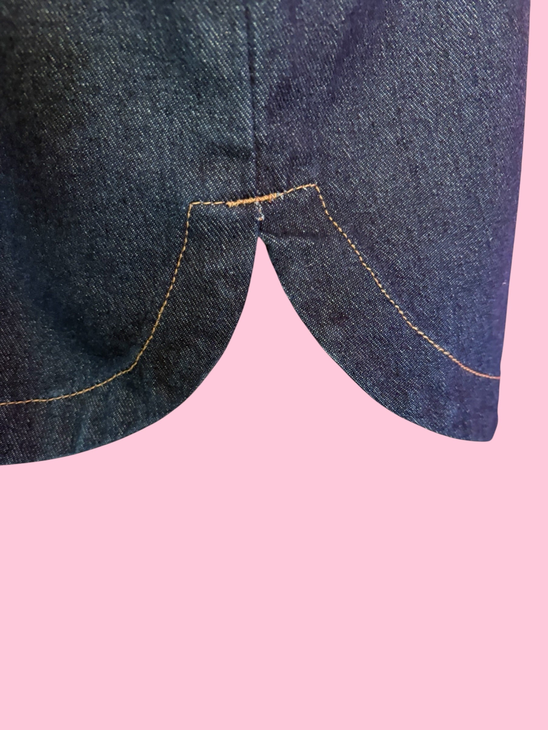 Camicia-giacca Denim- CHANELLINA camicia 100% cotone con passamaneria Couture