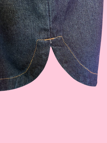 Camicia-giacca Denim- CHANELLINA camicia 100% cotone con passamaneria Couture