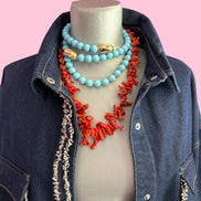 Camicia-giacca Denim- CHANELLINA camicia 100% cotone con passamaneria Couture
