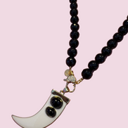 Halskette LUCE - ONYX 10mm - Schmuckverschluss - 50cm - Charm Luce