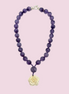 Collana Ametista & Rosa Haute Couture