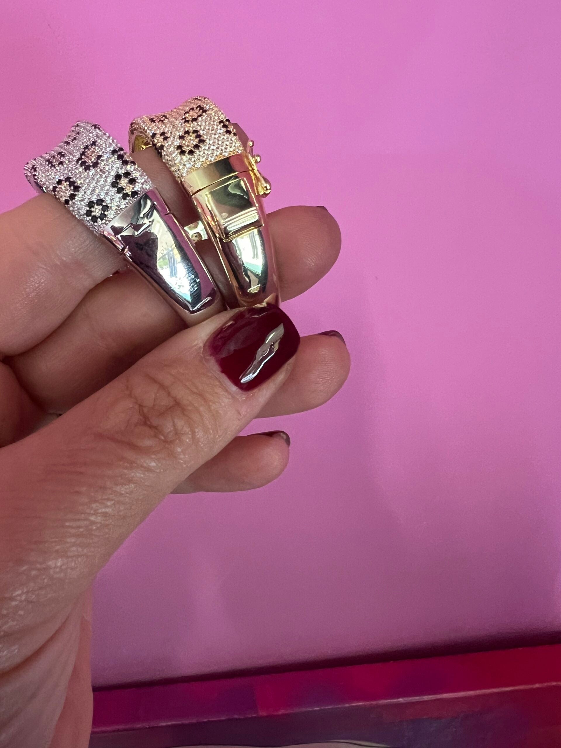 Bracciali JUNGLE   argento 925 con Pavé zirconi Maculato