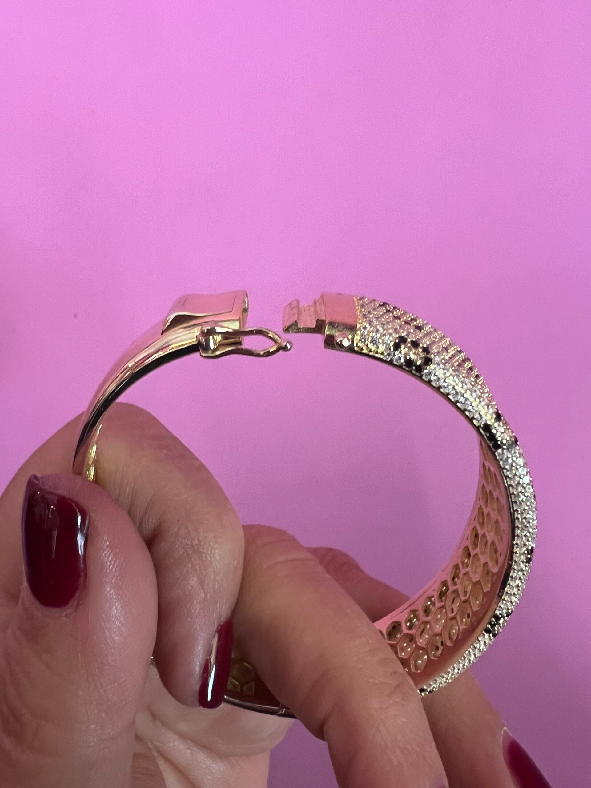 Bracciali JUNGLE   argento 925 con Pavé zirconi Maculato