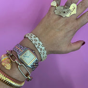 Bracciali JUNGLE   argento 925 con Pavé zirconi Maculato
