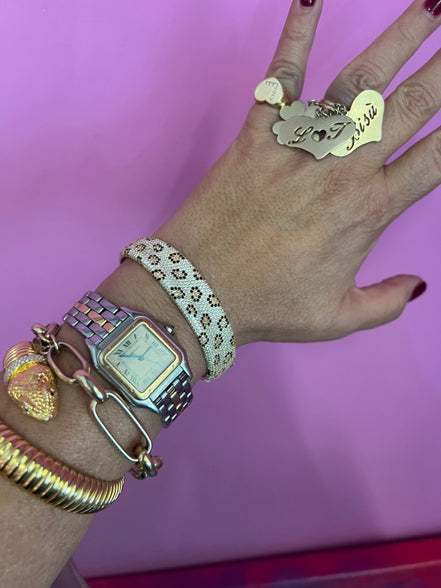 Bracciali JUNGLE   argento 925 con Pavé zirconi Maculato