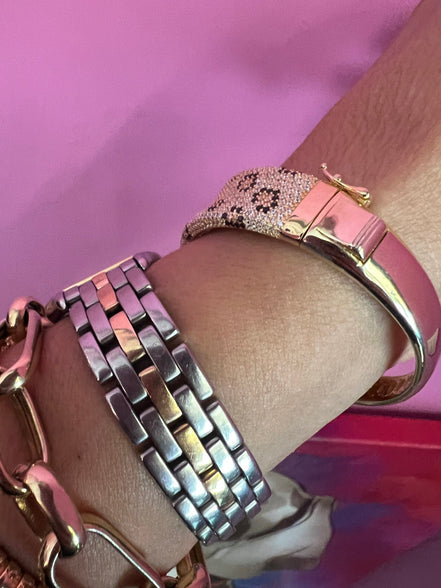 Bracciali JUNGLE   argento 925 con Pavé zirconi Maculato