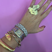 Bracciali JUNGLE   argento 925 con Pavé zirconi Maculato