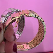 Bracciali JUNGLE argento 925  Pavé Pitone di zirconi