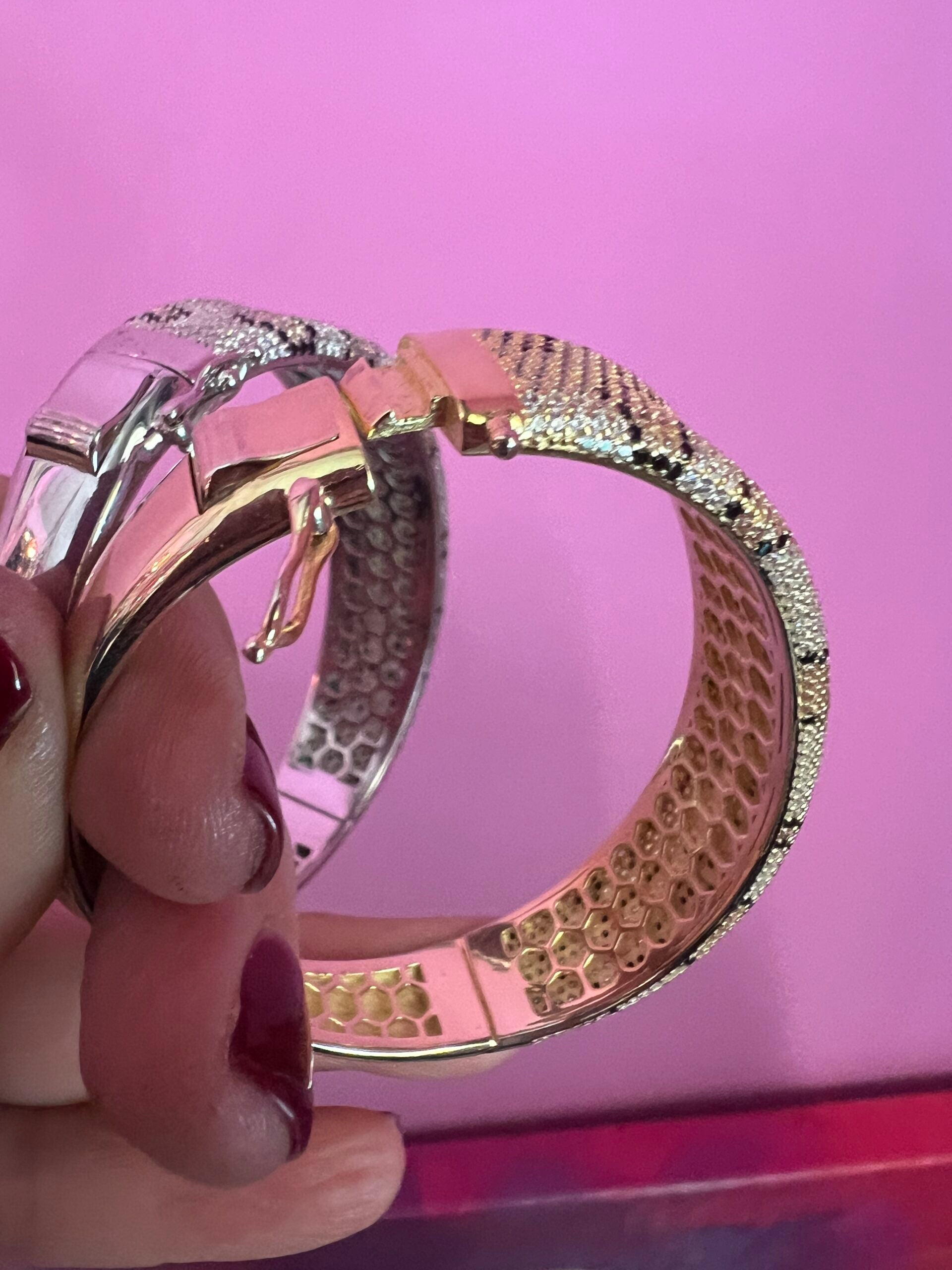 Bracciali JUNGLE argento 925  Pavé Pitone di zirconi