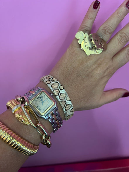 Bracciali JUNGLE argento 925  Pavé Pitone di zirconi