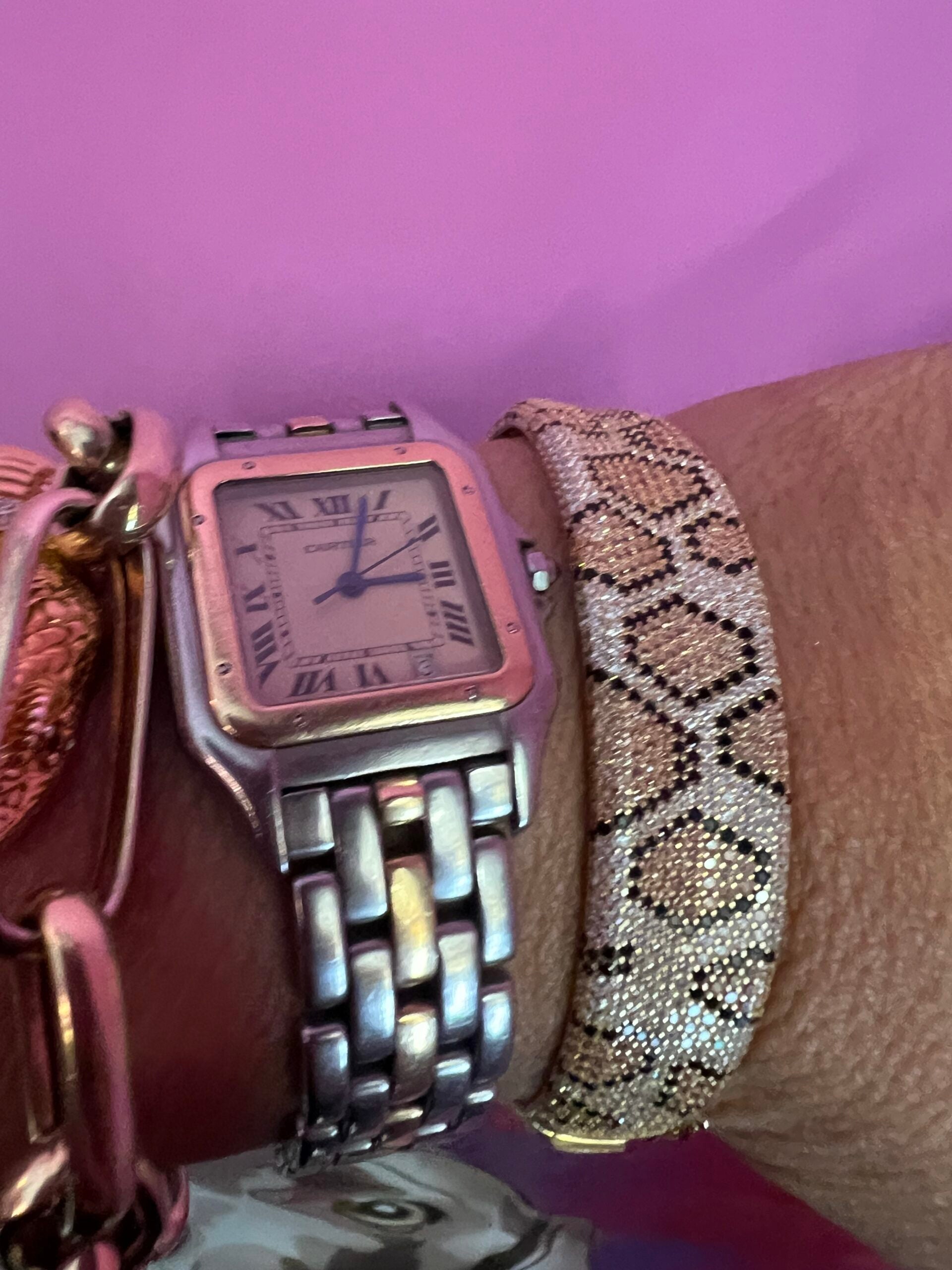 Bracciali JUNGLE argento 925  Pavé Pitone di zirconi