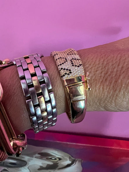 Bracciali JUNGLE argento 925  Pavé Pitone di zirconi