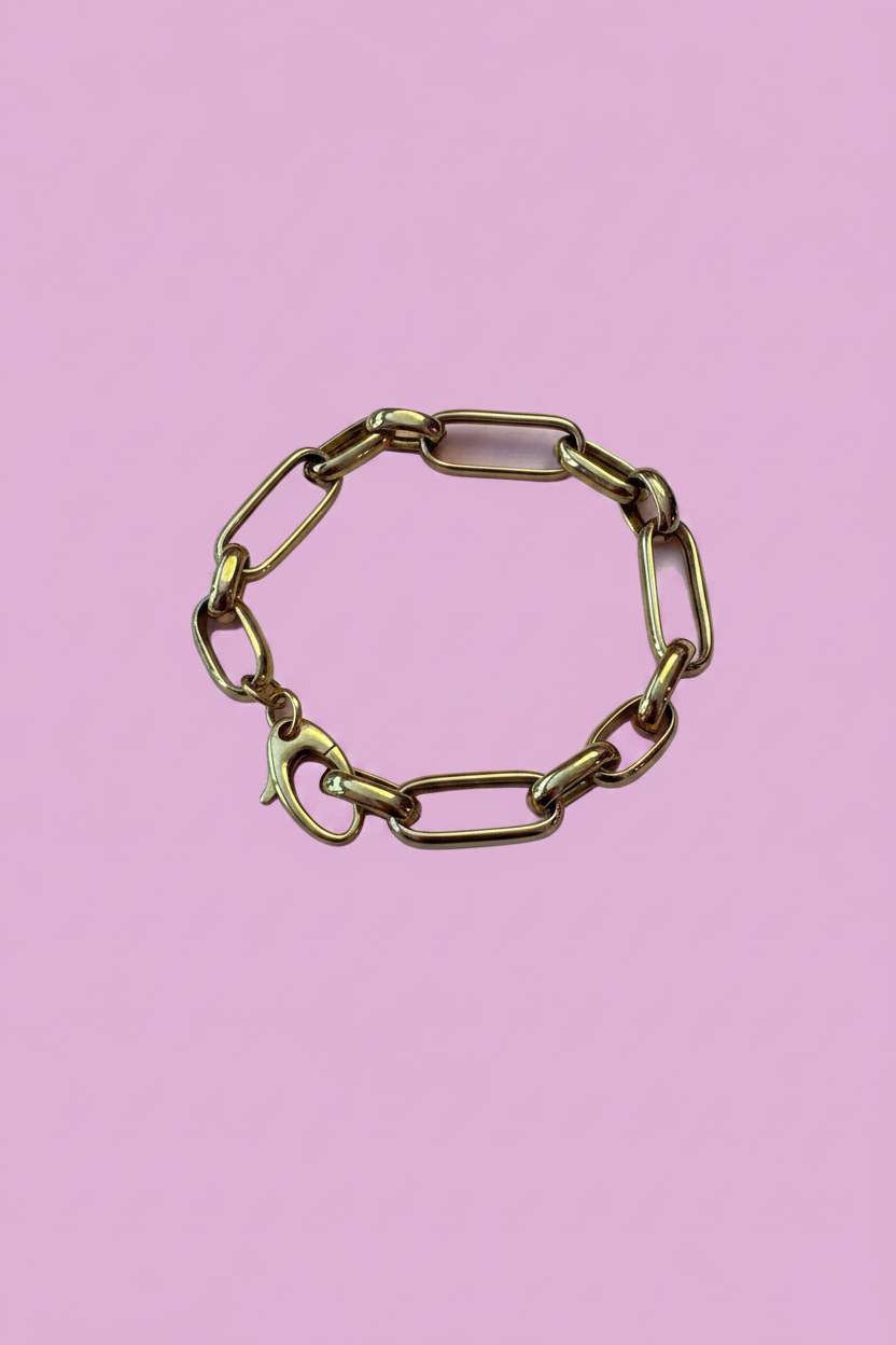 LUDOVICA - Bracciale catena argento 925 oro giallo
