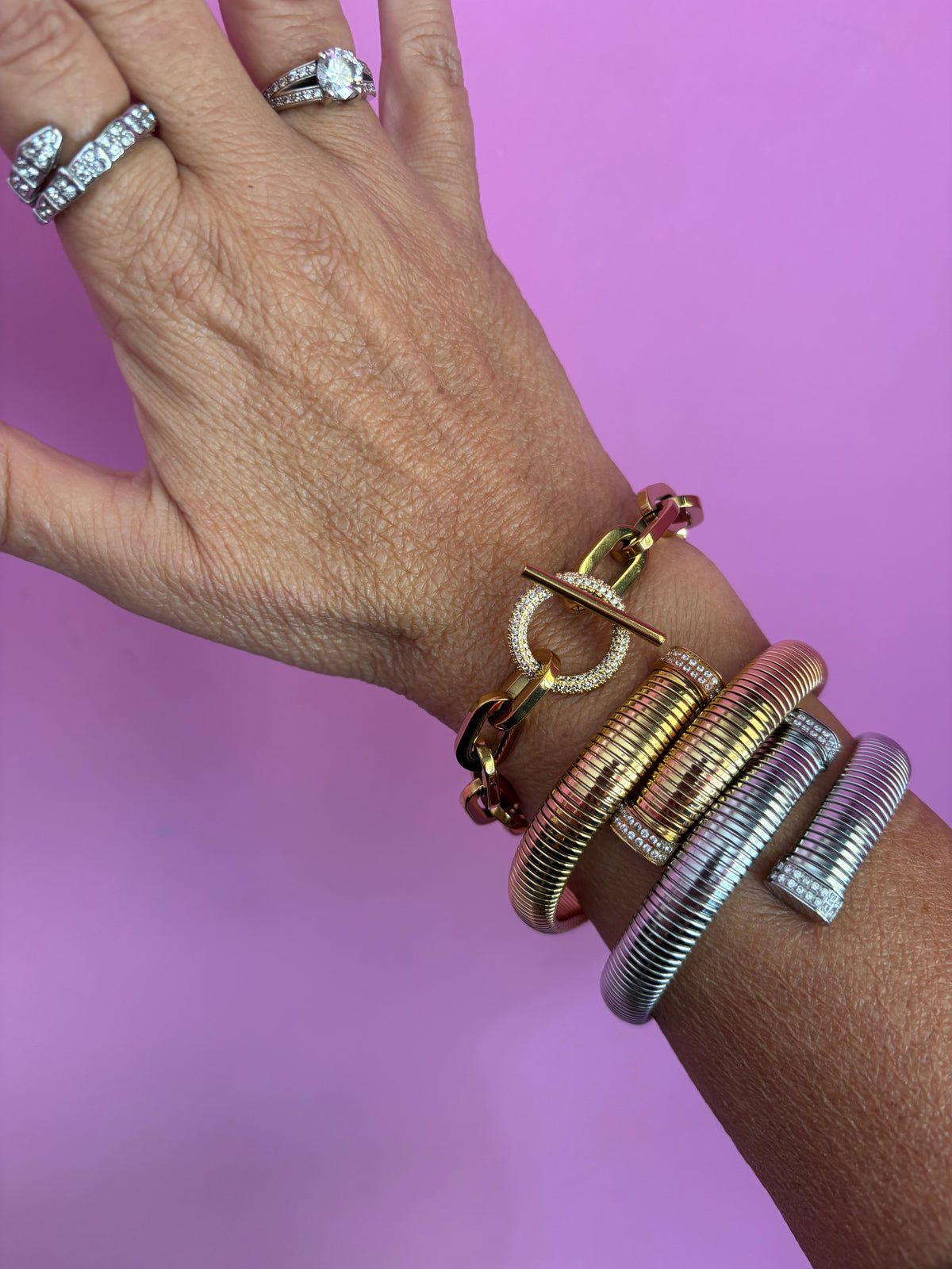 Set Sole e Luna –  2 Tubogas Contrarié e Bracciale Chain T