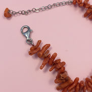 Collezione Mediterranea - Collana di Corallo rosso naturale e cuore corno
