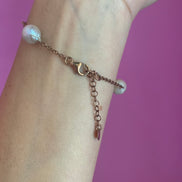 Bracciale AMORE argento 925 oro giallo con perle barocche