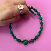 INCANTEVOLE -  Chocker flessibile  in giada verde