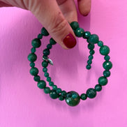INCANTEVOLE -  Chocker flessibile  in giada verde