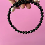 INCANTEVOLE -  Chocker flessibile  contrarié di onice e perle barocche  bianche
