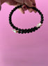 INCANTEVOLE -  Chocker flessibile  contrarié di onice e perle barocche  bianche