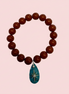 Bracciale Bisette - JAIPUR  OCEANO  corallo rosso  con charm turchese stella