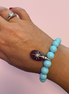 Bracciale Bisette - JAIPUR  OCEANO  turchese  con charm ametista stella