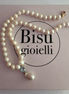 MADELEINE - Collana perle con pendente zircone azzurro