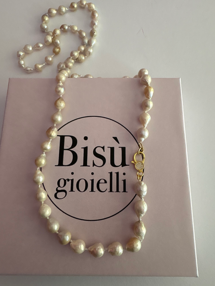 MADELAINE - Collana sautoir perle e argento 925