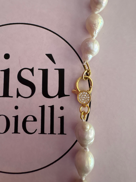 MADELAINE - Collana sautoir perle e argento 925