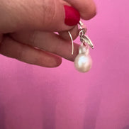 orecchini Stella Marina in argento 925 con grandi perle barocche