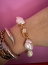 Bracciale Madeleine -  grandi perle barocche chiusura gioiello oro giallo