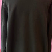 Felpa lunga Gioiello : cappottino Oversize nero con Ricami in Paillettes e Cristalli – Lusso Couture