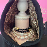 Felpa Gioiello : Felpa nera Oversize con Ricami in Paillettes e Cristalli – Lusso Couture