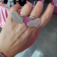 Anello  LUCE  Big Heart - argento 925 con pavé zirconi