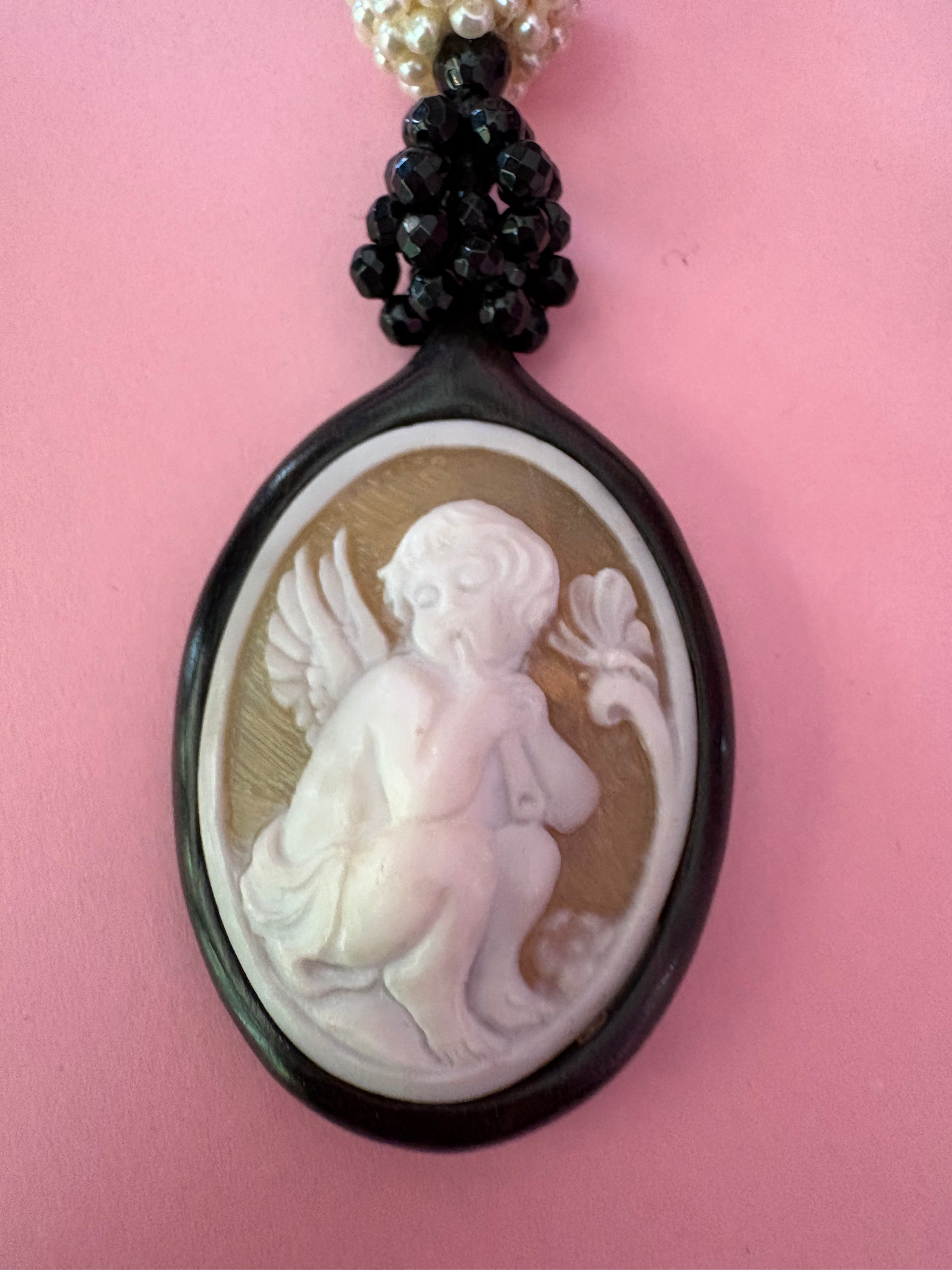 Collezione Cammei - Collana onice e cammeo Angelo