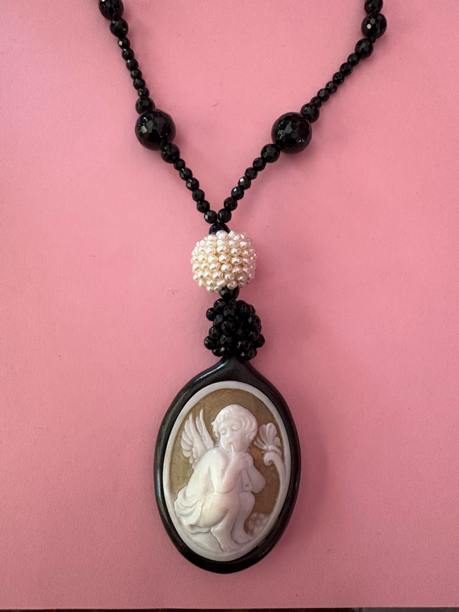 Collezione Cammei - Collana onice e cammeo Angelo