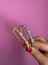 Bracciale SLIM Tubogas CARRE' TROIS - 3 elementi argento 925 con zirconi