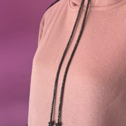Felpa Gioiello : Felpa rosa Oversize con Ricami in Paillettes e Cristalli – Lusso Couture