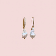Orecchini -  MADELEINE perle barocche goccia e argento 925