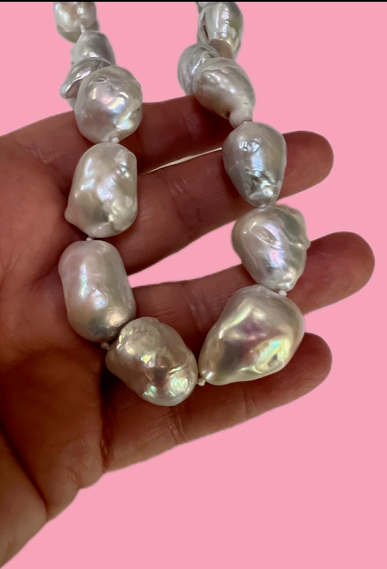 Chocker perle coltivate barocche grandi