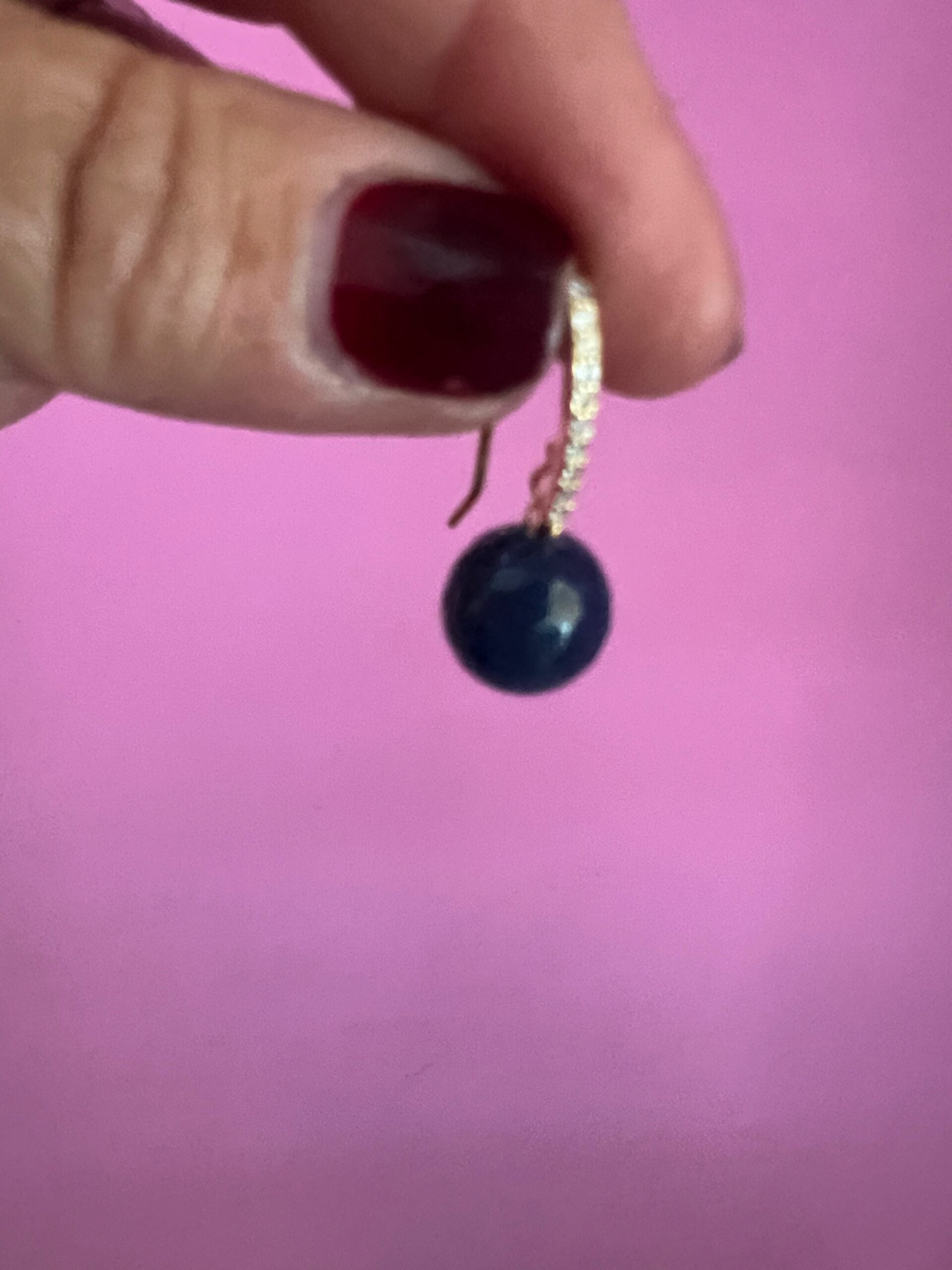 Orecchini giada zaffiro e argento 925
