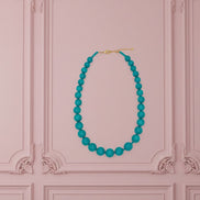 Collana OCEANO - Boules di turchese mm 14