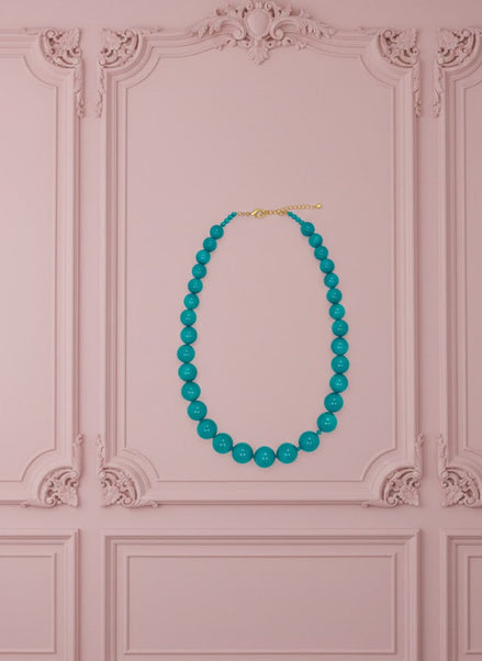 Collana OCEANO - Boules di turchese mm 14