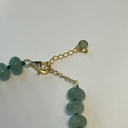 Collana JAIPUR - Avventurina verde rondelle e pendente