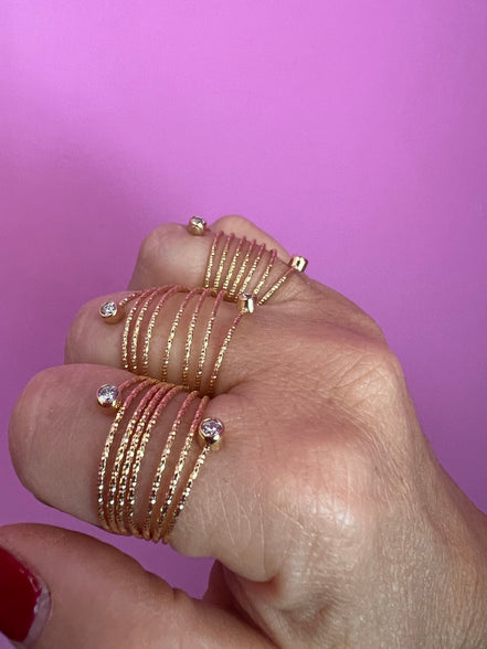 Anello FILO con zirconi