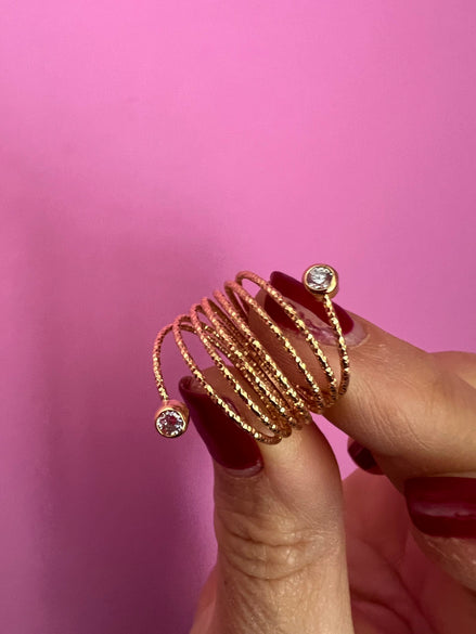 Anello FILO con zirconi