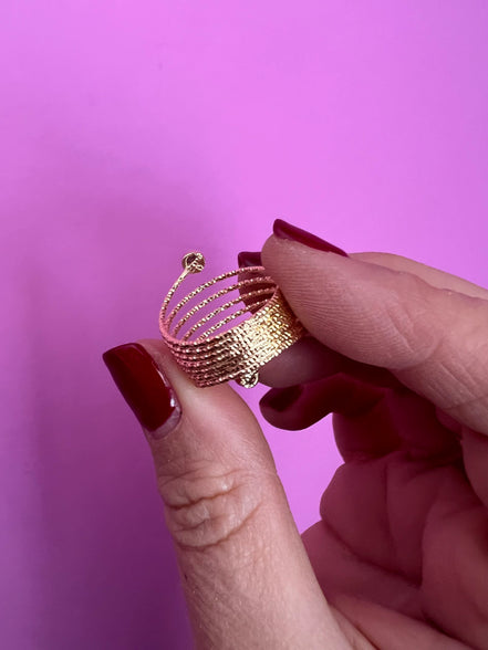 Anello FILO con zirconi