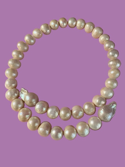 INCANTEVOLE -  Chocker  contrarié perle coltivate grandi