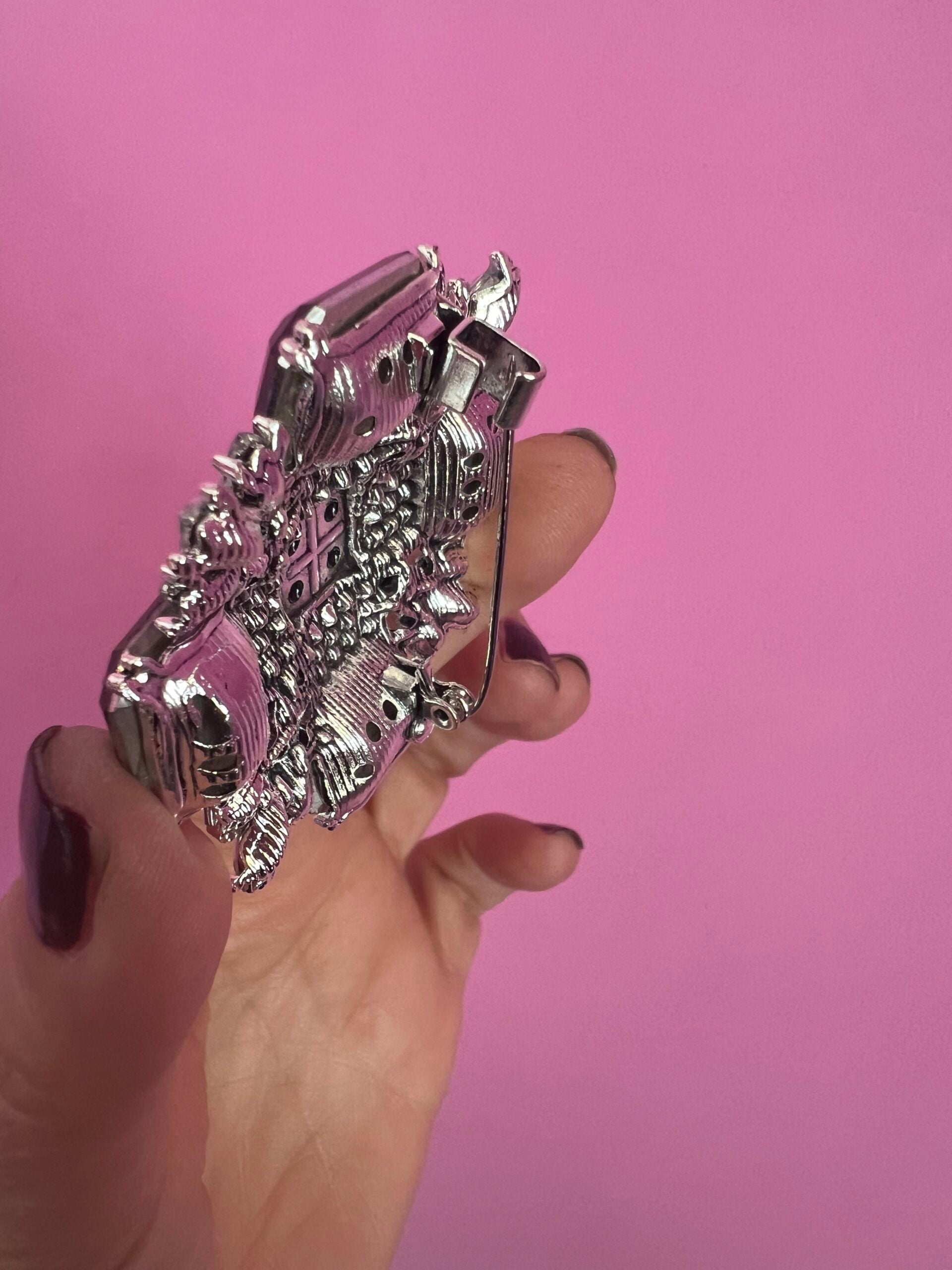 Spilla  cristalli  colorati 10